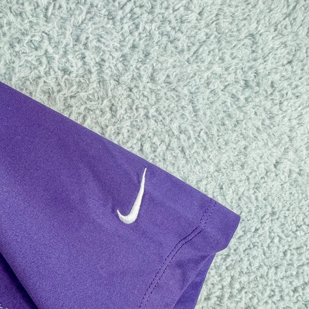 Nike Golf Polo Shirt Mens Large Purple Dri-FIT Golf Performance Top 206486-105‎
